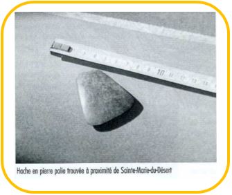Hache en pierre polie-Sainte-Marie-du désert