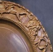 Décors du plat en argent du trésor de Caubiac