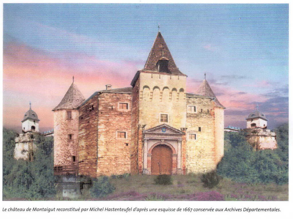 Château de Montaigut sur Save reconstitué par Michel Hastenteufel